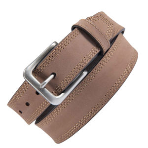 Cinturón de piel de vaca auténtica para hombre con logotipo personalizado de alta calidad estilo informal con hebilla de acero cinturones de cuero para hombre - Product Image 4
