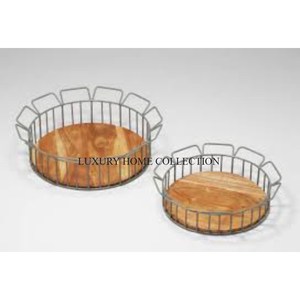 Elegant New Iron Fruits and <b>Bread</b> <b>Basket</b> with Silver Finished Intricate Detailing to Elevate the Decor of Your Kitchen Space - Product Image 2