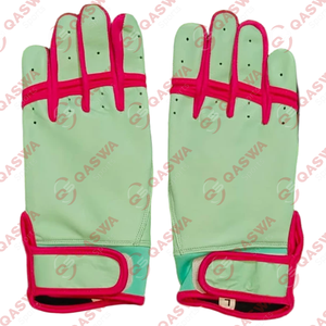 Gants en cuir d'entraînement sportif bon marché 2025 Service OEM Modèle personnalisé Gants de frappe de baseball en cuir véritable - Product Image 5