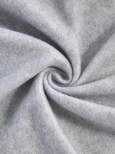 Sudadera básica de lana sólida transpirable para mujer, sudadera de manga larga con bolsillo de canguro y hombros caídos, sudadera holgada para otoño - Product Image 5