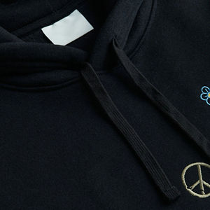 Sudadera con capucha extragrande French Terry con logotipo personalizado para hombre, gruesa, pesada, básica, mezcla de algodón, sudadera con hombros caídos, sudaderas con capucha de invierno para hombre - Product Image 6