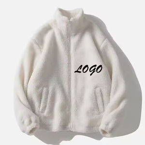 Veste à fermeture éclair Sherpa en polaire surdimensionnée pour hommes de haute qualité Logo personnalisé Style décontracté d'hiver Nouveau design chaud - Product Image 5