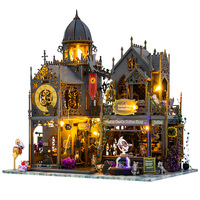 Modèle de maison architecturale à monter soi-même, petite maison, assemblage rapide, château magique miniature, château antique, transfrontalier