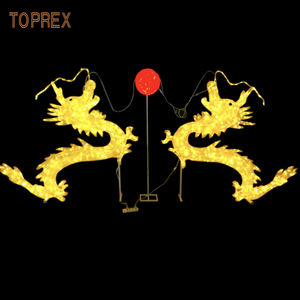 Nouvel an festival chinois lanterne dragon décorations suspendues led acrylique chinois dragon lanterne à vendre - Product Image 3