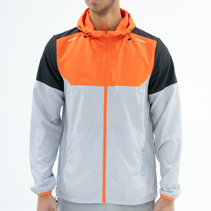 Short imperméable en nylon ensemble coupe-vent deux pièces survêtement en polyester survêtement à séchage rapide survêtement homme en nylon uni en polyester - Product Image 4