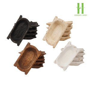 Cuencos de masa de madera de acacia Natural de alta calidad para decoración vintage del hogar y para decoraciones navideñas, regalos OEM hechos en Vietnam - Product Image 5