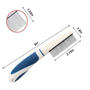 Peigne électrique anti-poux ShedControl pour animaux de compagnie - Poignée ergonomique en acier inoxydable, démêlage doux et utilisation pour les amis à fourrure - Product Image 2