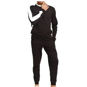 Ropa de entrenamiento de 50% Algodón y 50% poliéster para hombre, chándal de poliéster con cuello redondo y logotipo personalizado, ropa de gimnasio, trajes para correr, chándal - Product Image 6