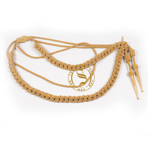 Fil de lingot recyclé/métallique/fil de soie Aiguillettes cordons de robe longes cordon d'épaule plissé pour uniformes de cérémonie - Product Image 4