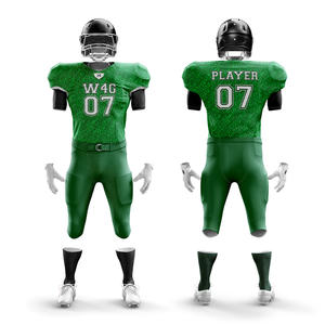 Conjuntos de Uniformes de Fútbol Americano Personalizables, Transpirables, Antibacterianos, de Alta Calidad, 100% Poliéster, de Secado Rápido, Talla Grande, Unisex - Product Image 3