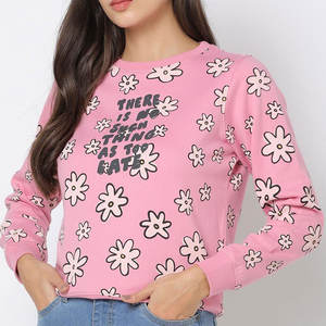 Nouvelle mode de sweats à col rond personnalisés pour femmes coton de haute qualité imprimé en gros plaine personnalisée pour l'hiver - Product Image 6