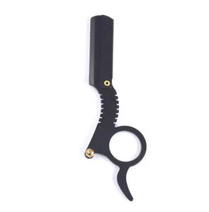 Golden Glow the Ultimate Stylish Straight <b>Edge</b> Razor Barber Razo Barber Razor - Product Image 2