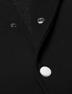 Veste universitaire à la mode pour hommes, blousons bomber de baseball Letterman en coton coupe décontractée et ajustée - Product Image 6