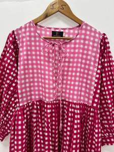 Vestido largo de algodón, vestido con estampado de bloques a mano, vestido con estampado de bloques largos florales, vestido maxi de algodón, vestido hecho a mano, vestido de estilo indio - Product Image 2