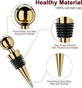 <b>Wine</b> Stopper for <b>Wine</b> Bottles Reusable With Silicone Good Sealing Leak Proof Freshness Suitable for Home Hotels Club Bar Venues - Product Image 3