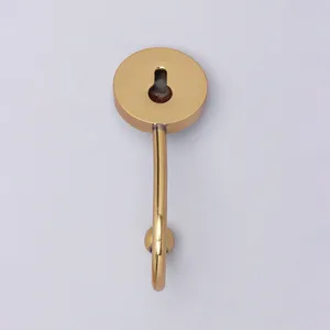 <b>Black</b> and White Mother of Pearl Inlay Brass Wall <b>Hook</b> Coat <b>Hook</b> Hanger by MUGHALCRAFTS - Product Image 2