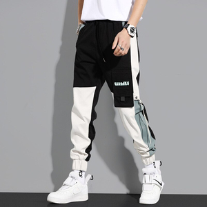 Pantalon de jogging mi-élastique en velours côtelé pour homme avec logo personnalisé, séchage rapide, respirant, décontracté, pour le sport et le fitness, vente chaude - Product Image 4