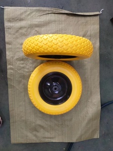 16 inch 4.00-8 PU bọt bánh xe phẳng miễn phí lốp cho xe cút kít thay thế bánh xe - Product Image 4