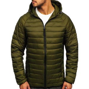Veste bouffante à manches longues personnalisée de haute qualité pour hommes vestes coupe-vent d'hiver vêtements d'extérieur matelassés à la mode décontractée - Product Image 2