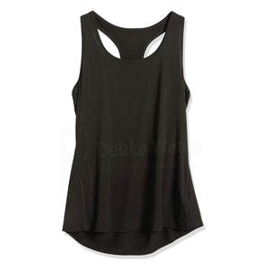 Débardeurs pour femmes en coton de haute qualité, personnalisables OEM, avec col rond, vêtements de sport, étiquette privée personnalisée, débardeur respirant pour adultes - Product Image 1