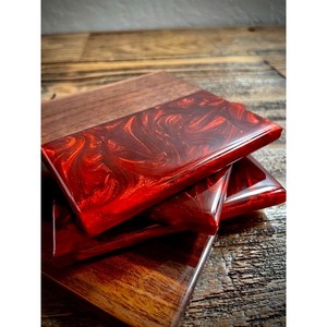 Posavasos de resina de madera de color personalizado con logotipo hecho a mano STAR CRAFT INDIA Mats & Pads Mejor precio en la India - Product Image 3
