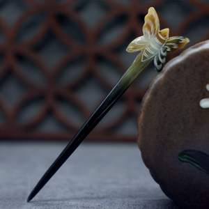 PIN MAIN POLI CORNE DE BUFFALO ACCESSOIRES DE CHEVEUX Fourchette À Cheveux Bâton Barrettes Clips pour Bijoux Matiss Coiffure - Product Image 5