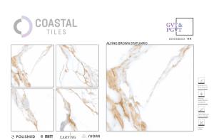 Colección de azulejos de suelo de porcelana de 600x600mm de calidad superior Serie Statuario Diseños de azulejos blancos Venta caliente Colección Statuario - Product Image 2