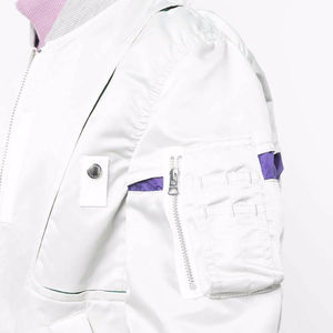 Veste bomber en toile décontractée et sportive grande taille, service OEM, veste d'hiver pour homme de haute qualité pour la vente en ligne - Product Image 4