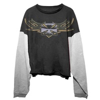 T-shirts pour hommes Cupid Tattoo Hip Hop Streetwear en coton 100% peigné, écologique, personnalisable OEM, 300 g/m², motif 'THAT'S AWFUL LOT COUGH SYRUP'