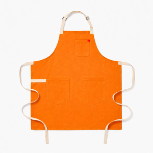 Delantal de Cocina con Logotipo Personalizado para Restaurante, Bar, Cafetería, Delantal de Chef de Lona de Algodón con Espalda Cruzada - Product Image 6