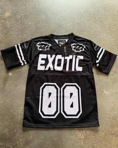 เสื้อยืดกีฬาคอวีสำหรับผู้ชายเสื้อยืดใส่เล่นฟุตบอลทรงหลวมไซส์ใหญ่พิเศษโลโก้ตามสั่ง - Product Image 4