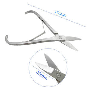 Tijeras de malla de titanio autoclavables de 170mm, cortador de alambre de acero Manual con instrumentos ortopédicos de cizalla de jaula de titanio - Product Image 5