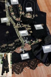 2023 vente chaude Collection de luxe robe de mariée indienne pakistanaise en mousseline de soie Salwar Kameez costume pour les fêtes - Product Image 2