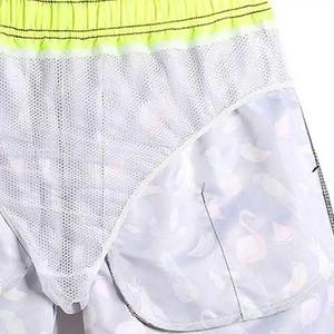 100% Nylon poliamida Casual cintura elástica rojo patrón sólido pantalones cortos de baño bolsillos laterales irresistible iridiscente - Product Image 5