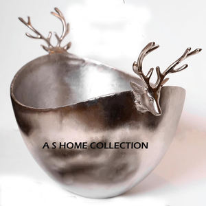 ชามเสิร์ฟอาหารโลหะมีหูจับดีไซน์รูปกวางเรนเดียร์ของตกแต่งดีไซน์ใหม่รูปทรงแปลกไม่เหมือนใคร - Product Image 1