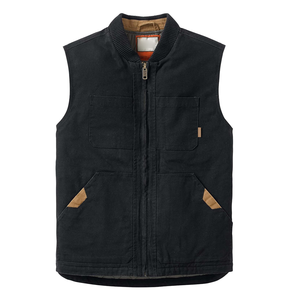 Chaleco de cuero de motocicleta informal de invierno personalizado para hombre, diseño de tendencia superior, tela de lona, OEM/ODM disponible - Product Image 1