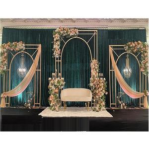 Soporte de Metal exclusivo para decoración de eventos, marco de Metal a la moda para escenario de boda, recepción y boda - Product Image 1