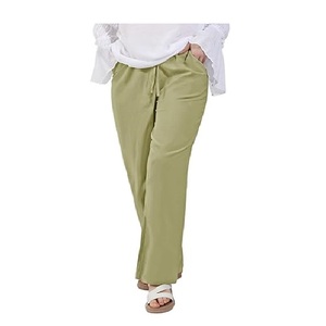 Vente en gros 100% coton simple jersey pantalon d'hiver long pour femmes écologique respirant meilleure qualité poche à cordon stylisé - Product Image 4
