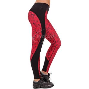 Custom <b>Women</b> Silk Screen Printed Cotton Bamboo Anti Bacterial Breathable Stylish Gym Yoga Pants 4 Way Stretch Workout <b>Tights</b> - Product Image 4