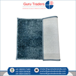 Machine Made 100% Polyester <b>Non</b> <b>Slip</b> Gel Backing Anti Skid Solid Pattern <b>Bath</b> <b>Mat</b> Available at Affordable Market Price - Product Image 3