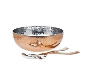 ถ้วยชามทองแดงแบบคลาสสิกเครื่องใช้บนโต๊ะแฟนซีเครื่องทองแดงพร้อมที่จับทำจากทองแดงแบบมีด้ามจับดีไซน์เนอร์ที่ไม่เหมือนใคร - Product Image 1