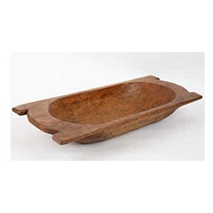 Cuenco de masa de madera hecho a mano para el hogar y la cocina, cuenco tallado de madera con Mango, tamaño personalizado y forma ovalada, a bajo precio - Product Image 6