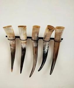 Tasse authentique de sécurité alimentaire en forme de corne de buffle Viking naturelle avec ceinture en cuir sans fuite à des fins décoratives par f s i - Product Image 4