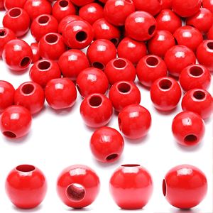 ลูกปัดไม้สีดำขนาด16มม. ผลิตด้วยมือผลิตจากไม้รูปทรงและลูกปัดสี - Product Image 4