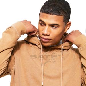 Sweat-shirts vintage de qualité supérieure pour l'hiver, lavage à l'acide, 2 pièces, teinture unie, 100% coton, style lavage à l'acide, service OEM de qualité - Product Image 3