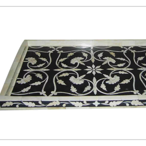 Luxury Design Bone Resin Inlay Serving <b>Tray</b> Custom Size High Quality <b>Storage</b> <b>Tray</b> in Different Colors Best Price in India - Product Image 1