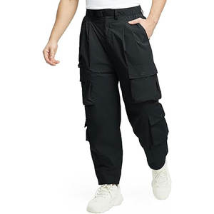 กางเกงคาร์โก้ผู้ชายน้ำหนักเบาระบายอากาศได้ดีมีกระเป๋าข้างเอวปานกลางผ้าฝ้ายลำลองกันลม - Product Image 3