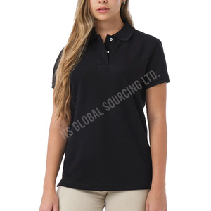 Polo ligero para mujer con mezcla de algodón suave tela cómoda para correr deportes de gimnasio o todos los días a la moda - Product Image 1