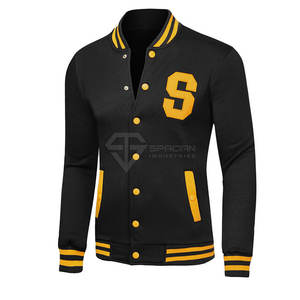 เสื้อแจ็คเก็ตเบสบอลฤดูหนาว คุณภาพสูง เป็นมิตรกับสิ่งแวดล้อม ระบายอากาศได้ดี ผลิตจากวัสดุขนสัตว์ พร้อมงานปัก  คอตั้ง - Product Image 2