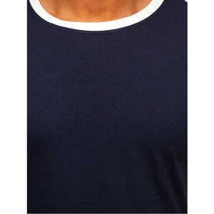 Camisetas ajustadas para hombre 220 Gram Ringer Jersey Color sólido con diseño de tinte liso Estilo de calle - Product Image 4